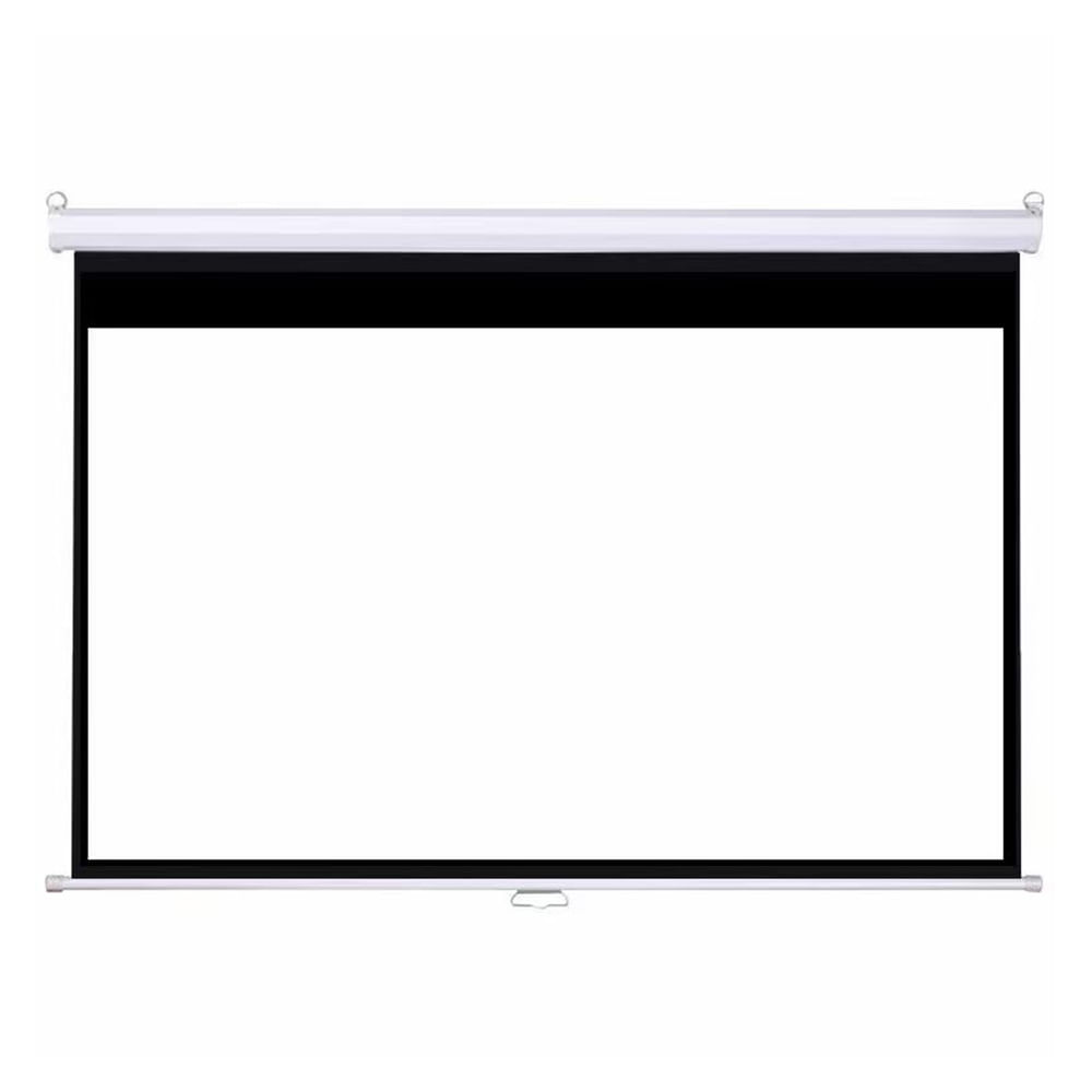 Pantalla Ecran Teros TE-9062W para proyector 100" manual, retráctil, blanco mate