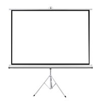 Pantalla Ecran Teros TE-9063W para proyector 80"" manual, retráctil, blanco mate con trípode