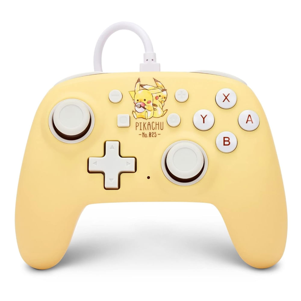 Mando Nintendo Switch PowerA Nano Pikachu Friends compacto con cable 2.4 m, licencia oficial