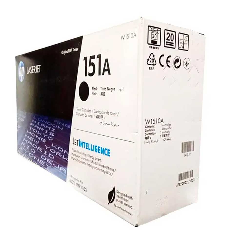 Imagen 2 del producto Tóner 151A HP W1510A para impresora LaserJet Pro 4003/MFP 4103, capacidad 3050 páginas, negro