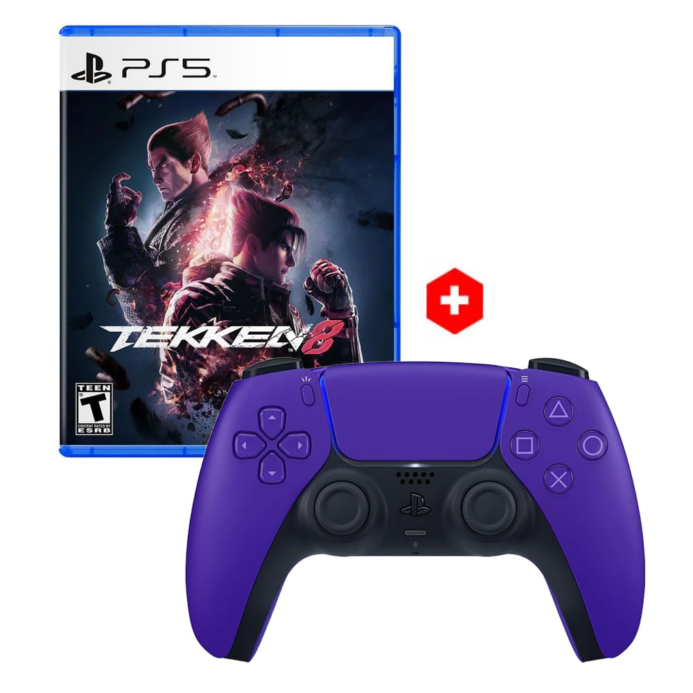 Mando Ps5 Dualsense Morado + Tekken 8