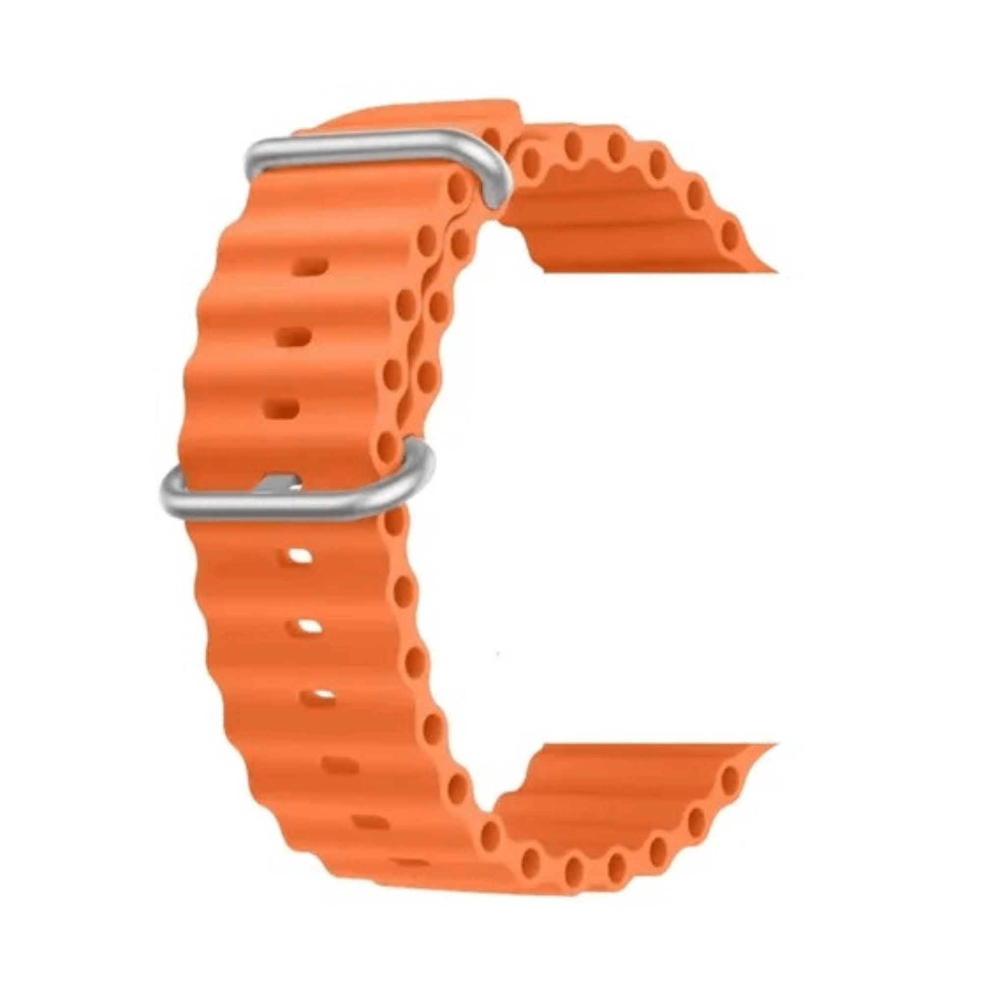 Correa Unisex Smarttime CRS49, silicona, compatible con 42,44,45 y 49 mm, anaranjado