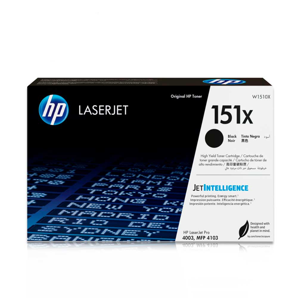 Imagen 2 del producto Tóner 151X HP W1510X original, para LaserJet 4003A, rendimiento 9700 páginas, negro