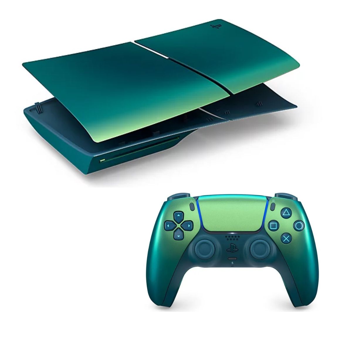 Case consola PlayStation 5 Chroma Teal + mando Dualsense Chroma Teal