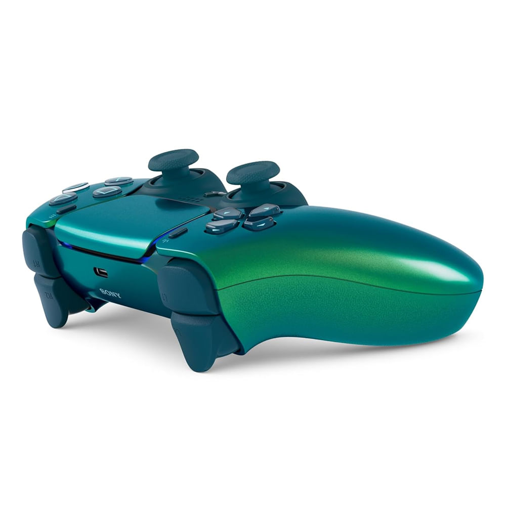 Imagen 2 del producto Mando inalámbrico DualSense Chroma Teal, retroalimentación háptica, compatible con PS5 y Apple