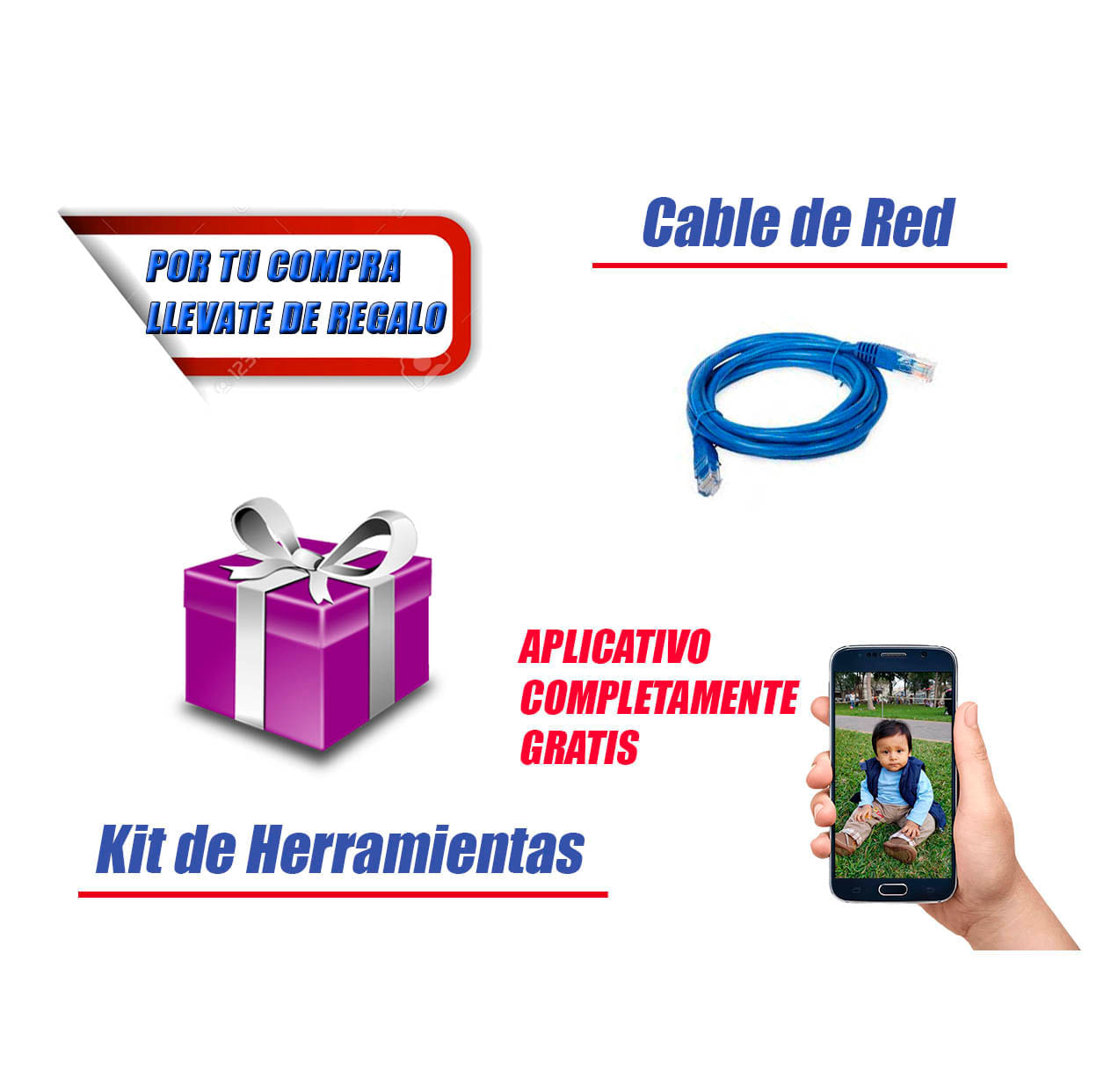 Imagen 2 del producto Kit de seguridad Hikvision 1 cámara Domo (micrófono incorporado) 1080P + dvr + disco duro 500GB