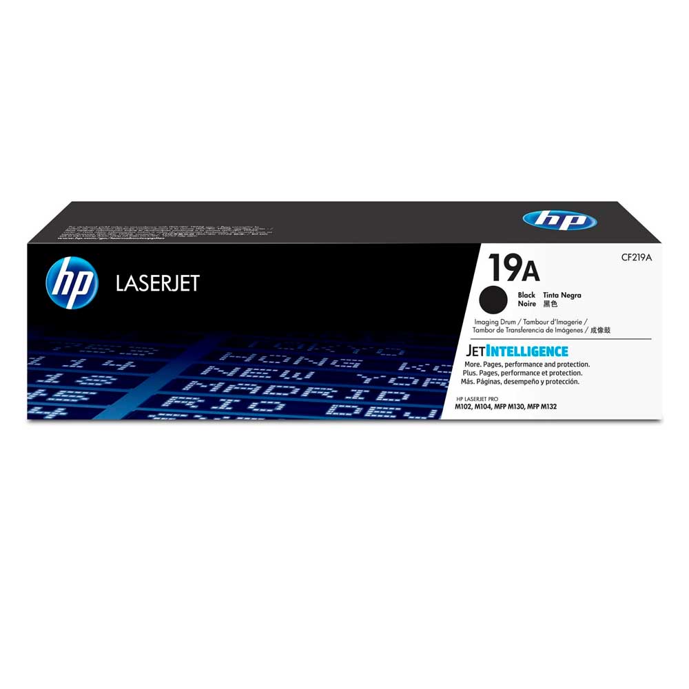 Tambor HP 19A CF219A original, rendimiento de 12.000 páginas, compatible con LaserJet Pro M102w, M130fw y M134a