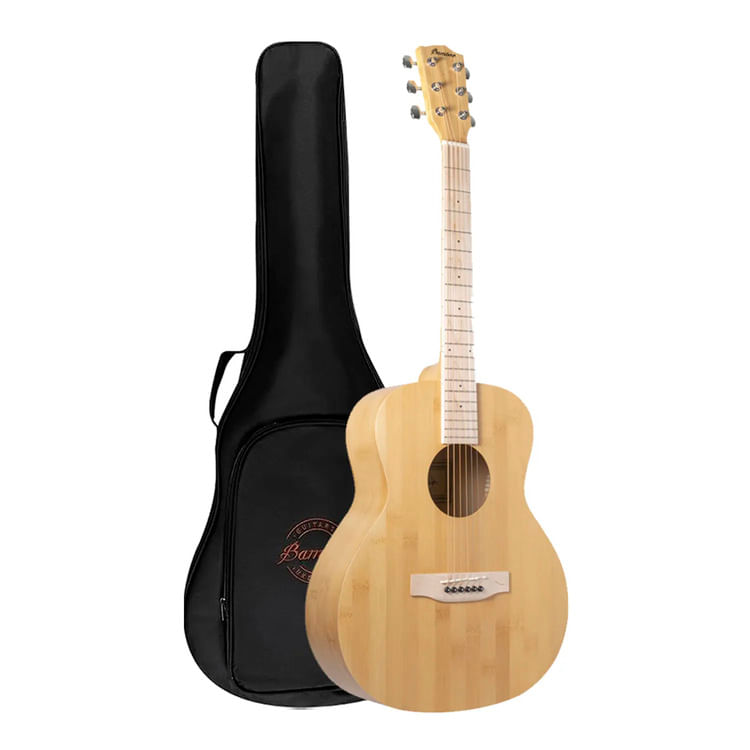 Guitarra acústica Bamboo Vision Bambu 38", cuerdas de acero, cuerpo de bambú