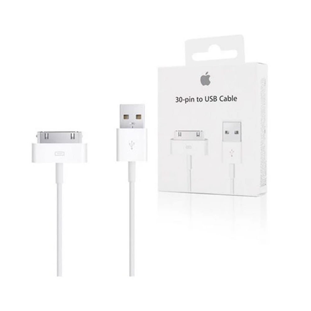 Cable Apple 30 pines original USB 2.0 para carga y sincronización de iPad, iPhone y iPod
