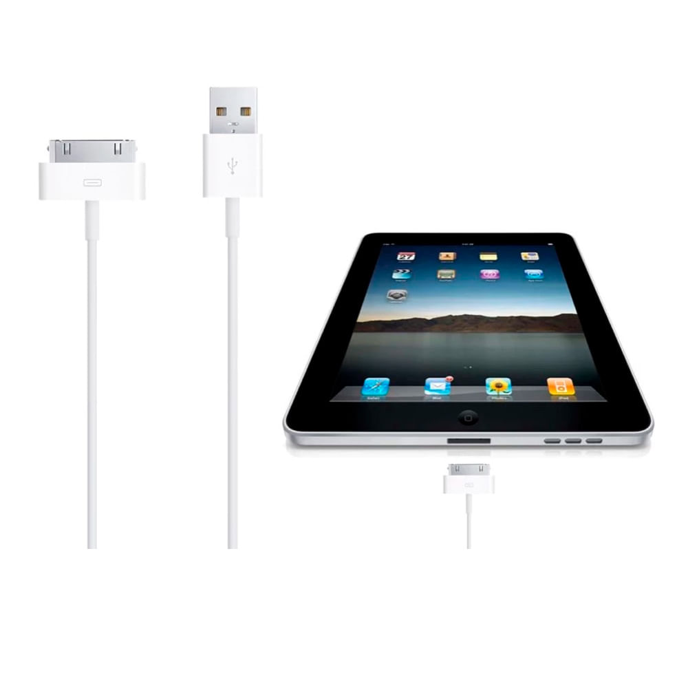 Imagen 2 del producto Cable Apple 30 pines original USB 2.0 para carga y sincronización de iPad, iPhone y iPod