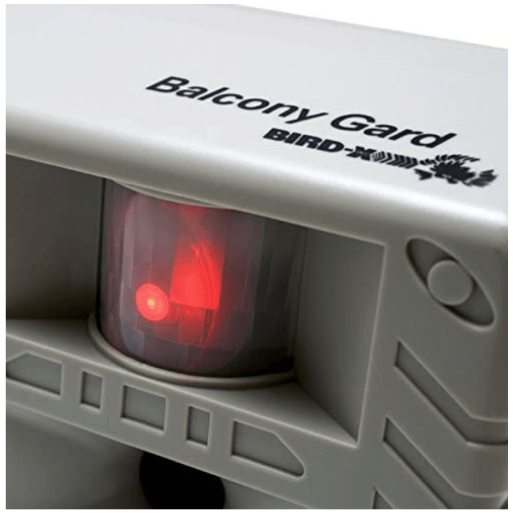 Imagen 2 del producto Bird-x Balcony Gard repelente ultrasónico de aves, 220V, blanco, programable, con sensor de movimiento
