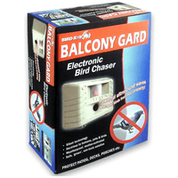 Bird-x Balcony Gard repelente ultrasónico de aves, 220V, blanco, programable, con sensor de movimiento