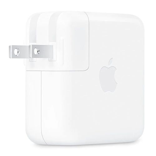 Cargador Apple USB-C 70W para MacBook, carga rápida y segura, blanco
