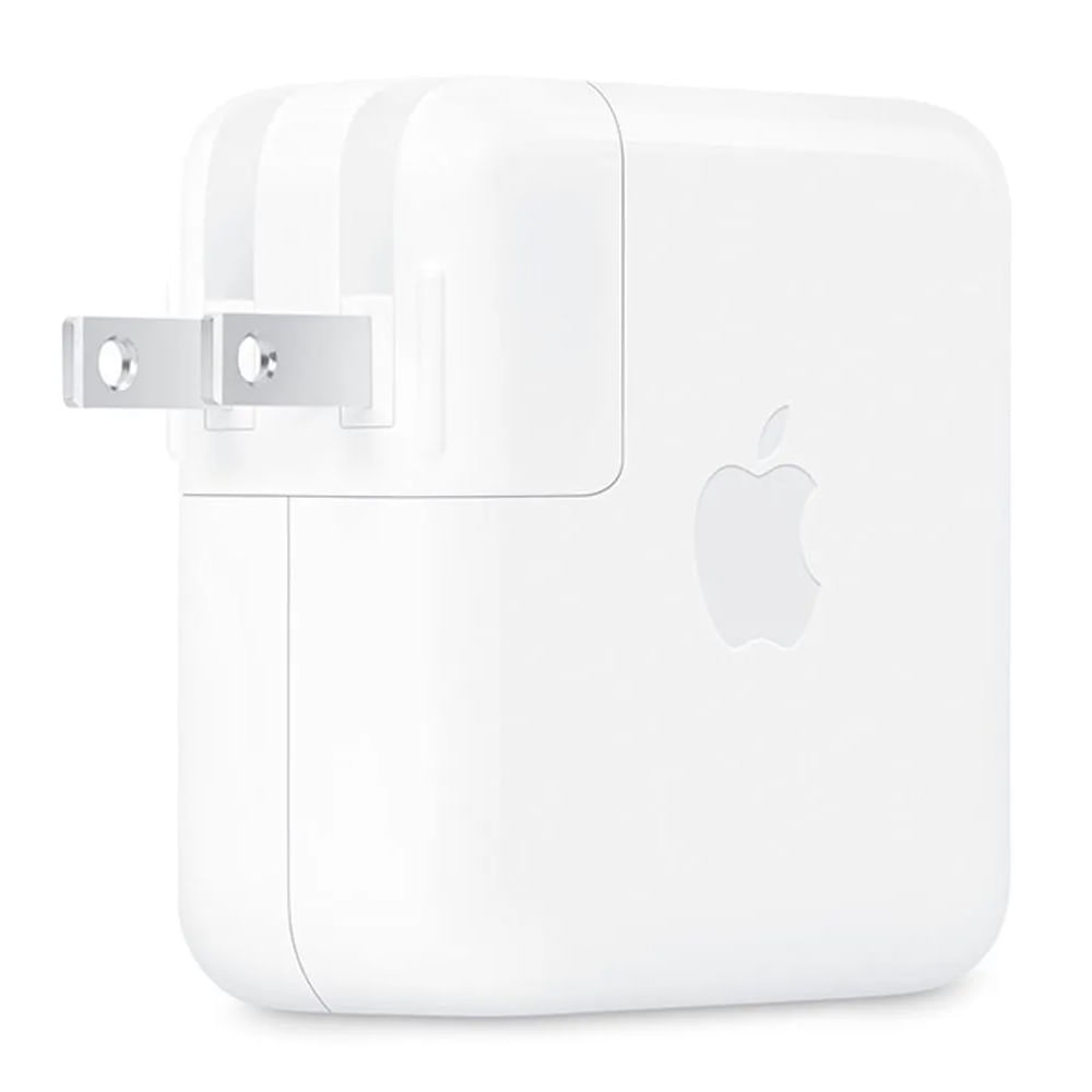Cargador Apple USB-C 70W para MacBook, carga rápida y segura, blanco