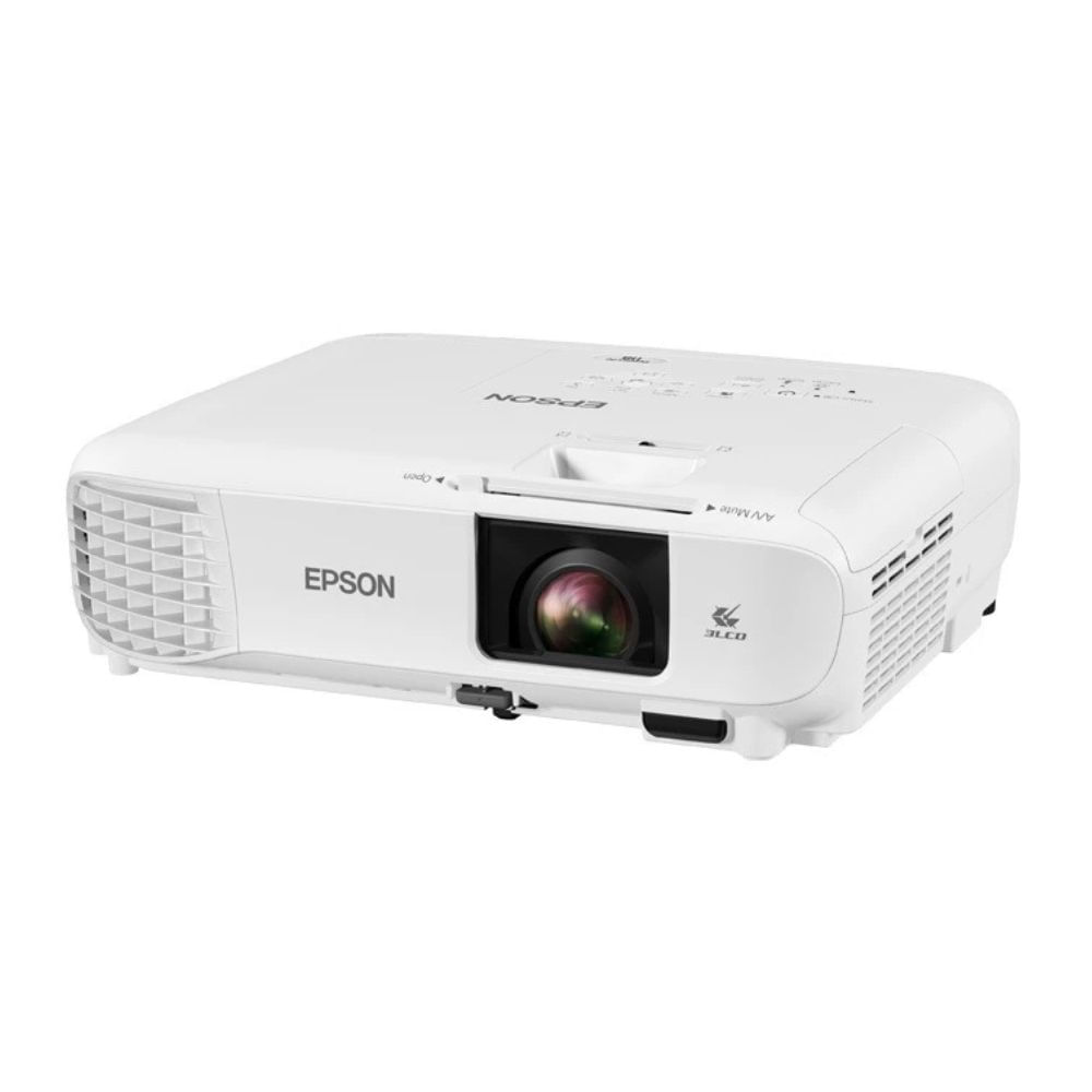 Proyector Epson PowerLite 118 portátil 3LCD, 3800 lúmenes, resolución XGA 1024x768, HDMI x2, VGA x2, LAN RJ-45