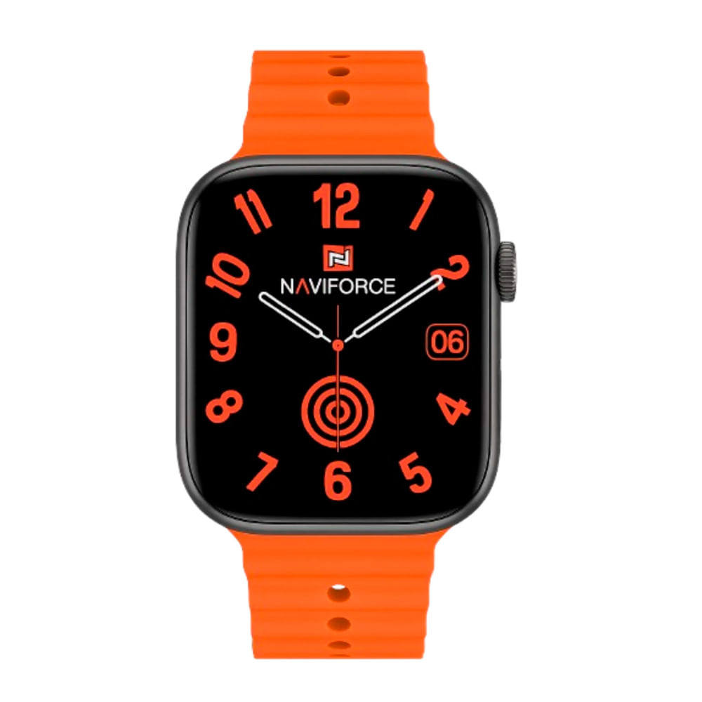 Smartwatch Naviforce NT13 pantalla 47mm/LTPO OLED, sensores de salud, modos deportivos, batería hasta 18 horas, anaranjado