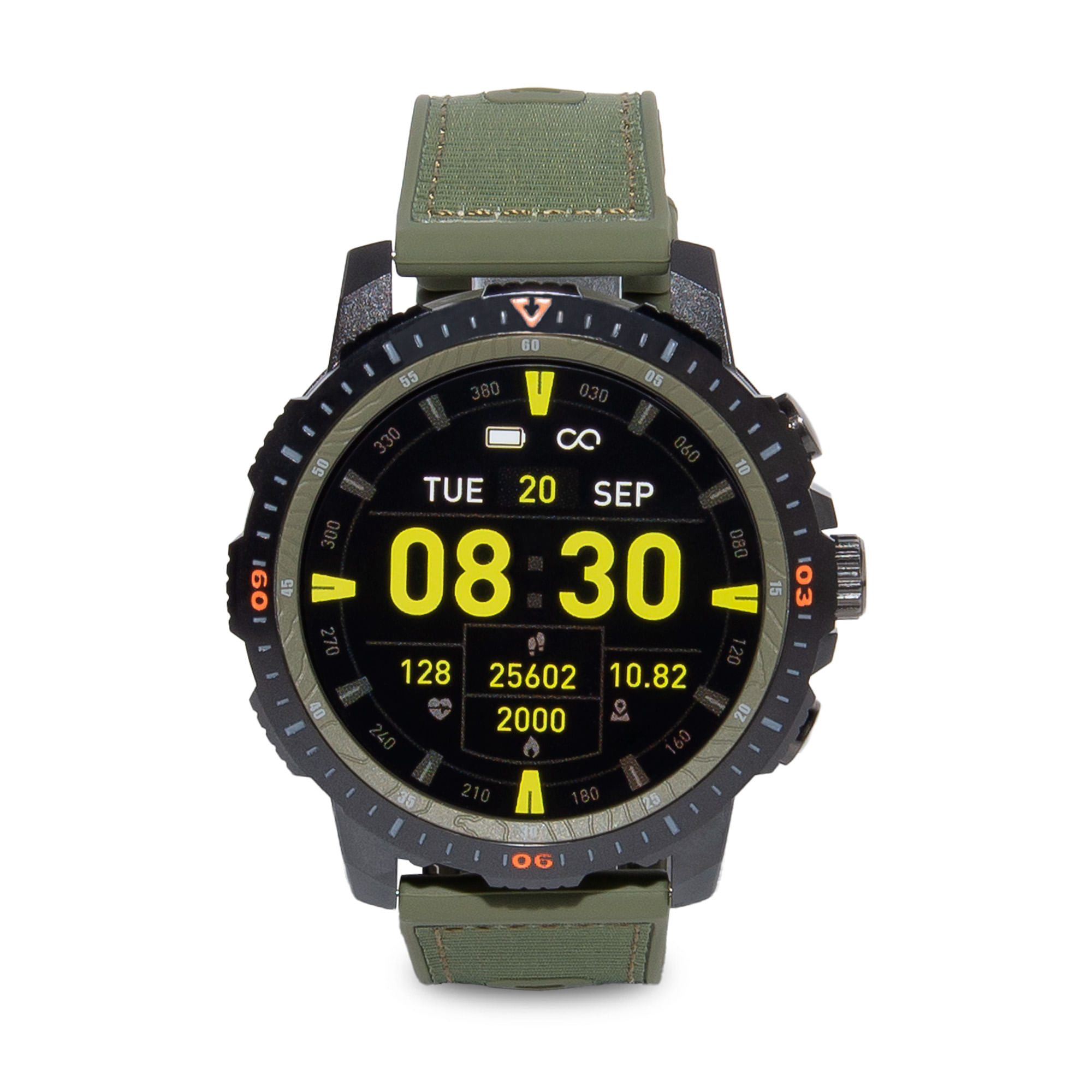Imagen 1 del producto Smartwatch SmartTime SR08 pantalla 40mm/LTPO OLED, sensores de salud, modos deportivos, batería hasta 18 horas, verde