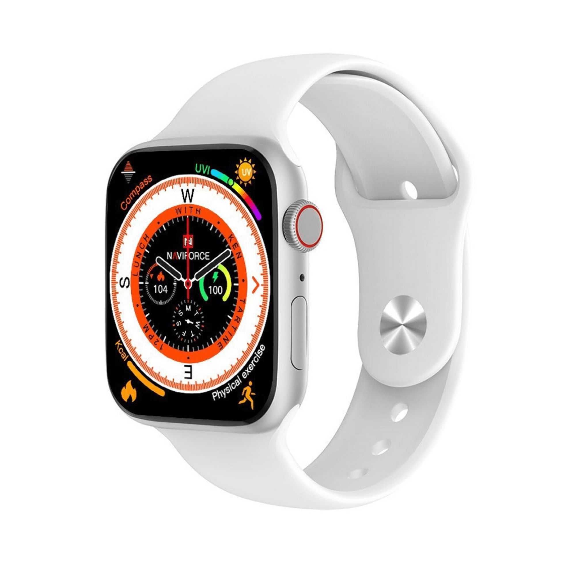 Imagen 1 del producto Smartwatch Naviforce NT14 pantalla 47mm/LTPO OLED, sensores de salud, modos deportivos, batería hasta 18 horas, blanco