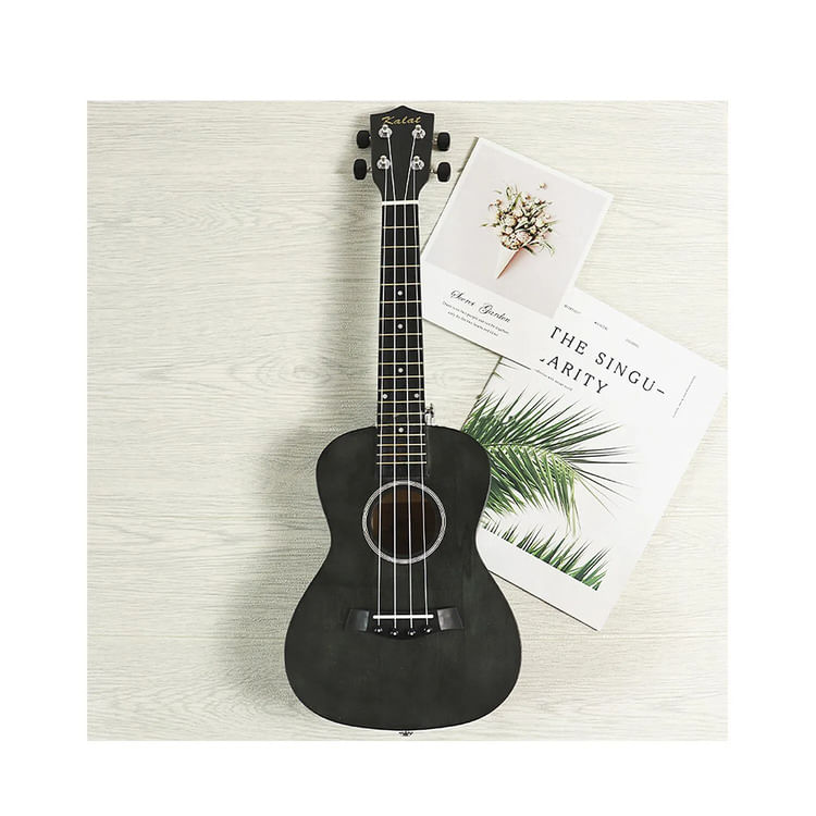 Imagen 2 del producto Ukelele Kabat Concierto 23"", cuerpo de tilo, mástil okoume, acabado mate, negro