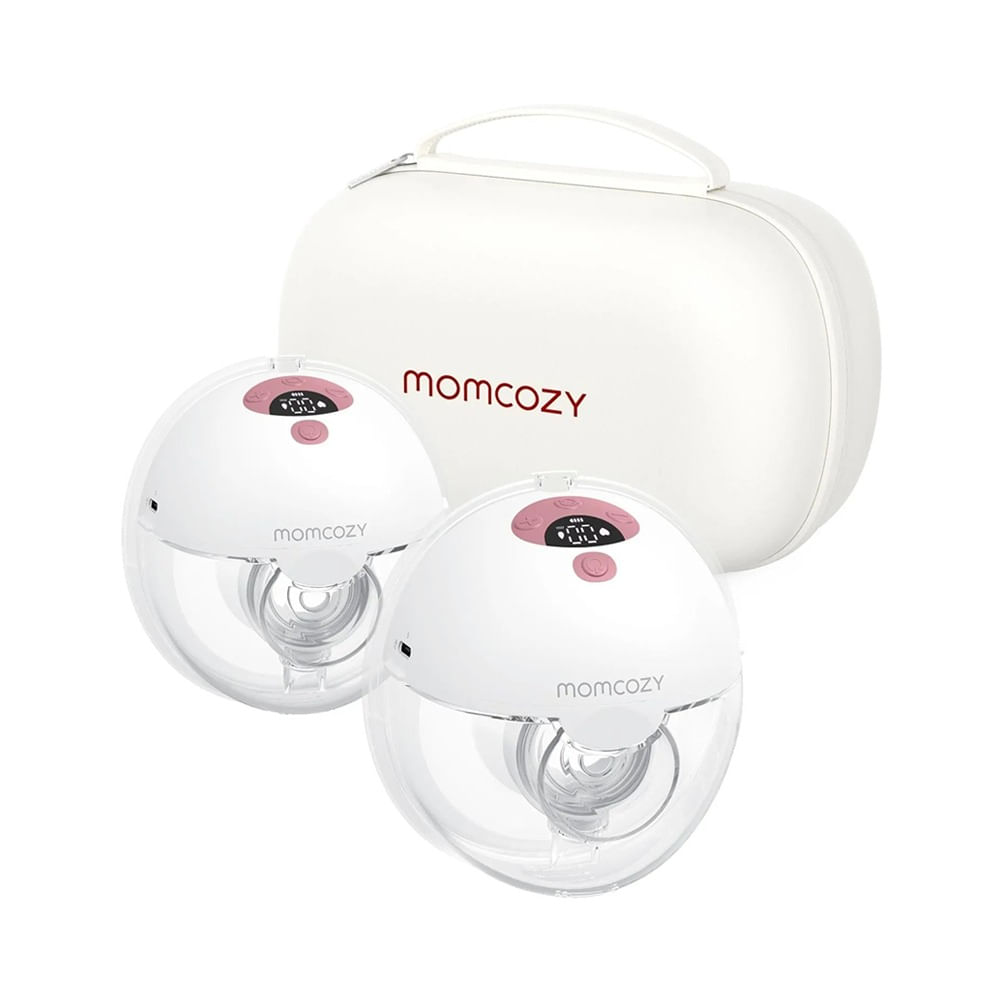 Imagen 1 del producto Extractor de leche eléctrico doble Momcozy M5 manos libres con 3 modos, 9 niveles de intensidad, apagado automático