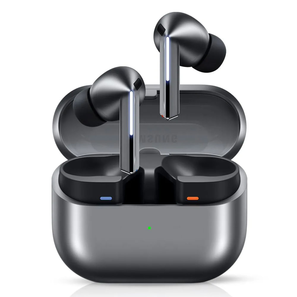 Imagen 1 del producto Audífonos bluetooth True Wireless Samsung Galaxy Buds 3 Pro cancelación de ruido, resistente IP57, duración máx. 30 horas con estuche de carga, gris
