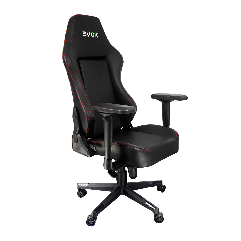 Imagen 2 del producto Silla gamer Evox CT736 ergonómica reclinable, soporte 120kg, reposabrazos 4D y cojín moldeable 10.5 cm, negro