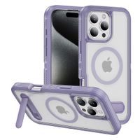 Case iBox para iPhone 16 Pro, Solid 360°, con MagSafe, soporte integrado y máxima protección contra caídas y rayaduras, color lila