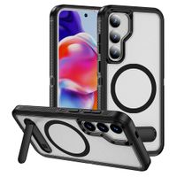 Case Coolbox GMobile para Samsung S24 / S25 Solid 360° con MagSafe, soporte integrado y protección completa contra golpes y caídas, negro