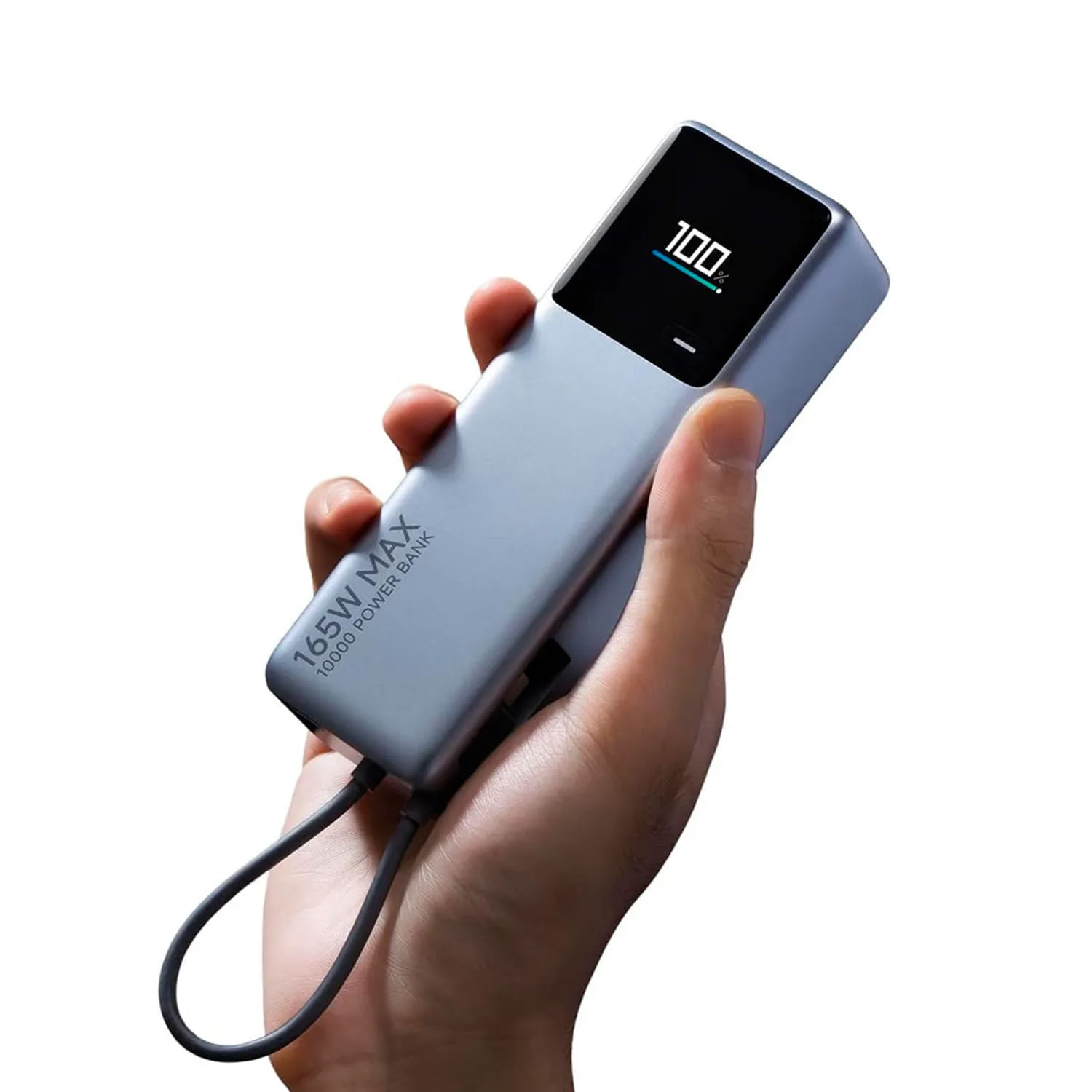 Imagen 2 del producto Powerbank Xiaomi 10000mAh carga rápida 165W, 2 puertos USB-C, carga simultánea inteligente, compatible con HyperCharge
