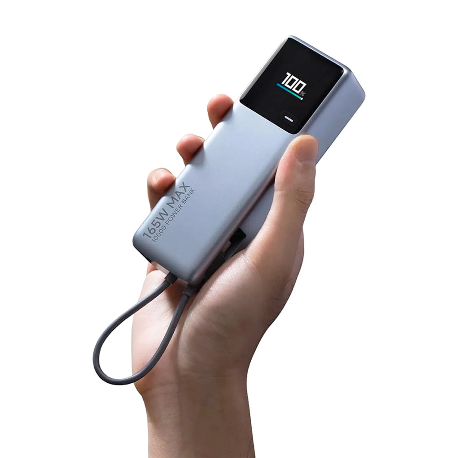 Imagen 2 del producto Powerbank Xiaomi 10000mah USB-C 165W, carga rápida para laptops macbook pro y smartphones, gris