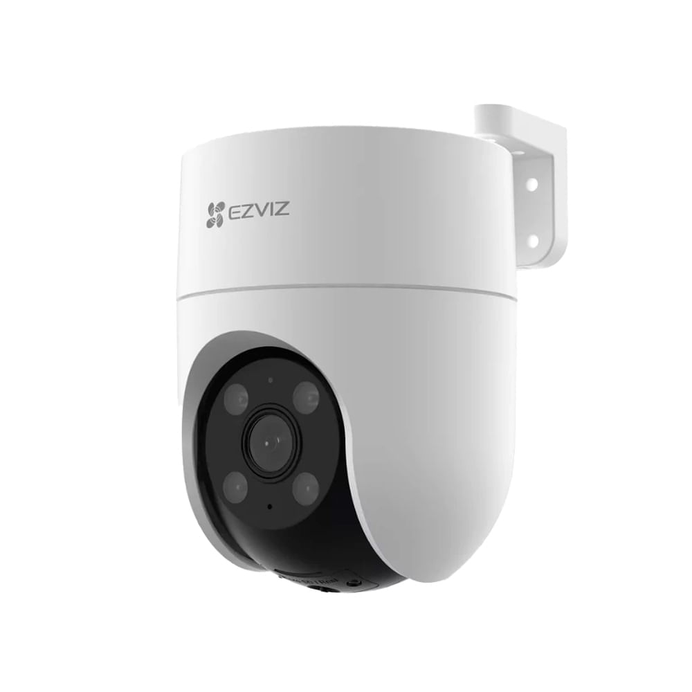 Cámara de seguridad Ezviz H8C 2K 3MP, visión 360°, audio bidireccional, visión nocturna a color, IP65, blanco