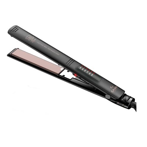 Plancha LED Gama Elegance Chía Ceramic Ion Long Plates Bivolt, panel digital