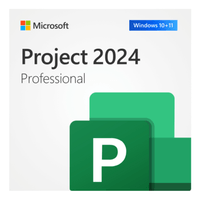 Licencia digital Microsoft Project 2024 Professional, 1 dispositivo, compatible con Windows 10 y 11, duración permanente