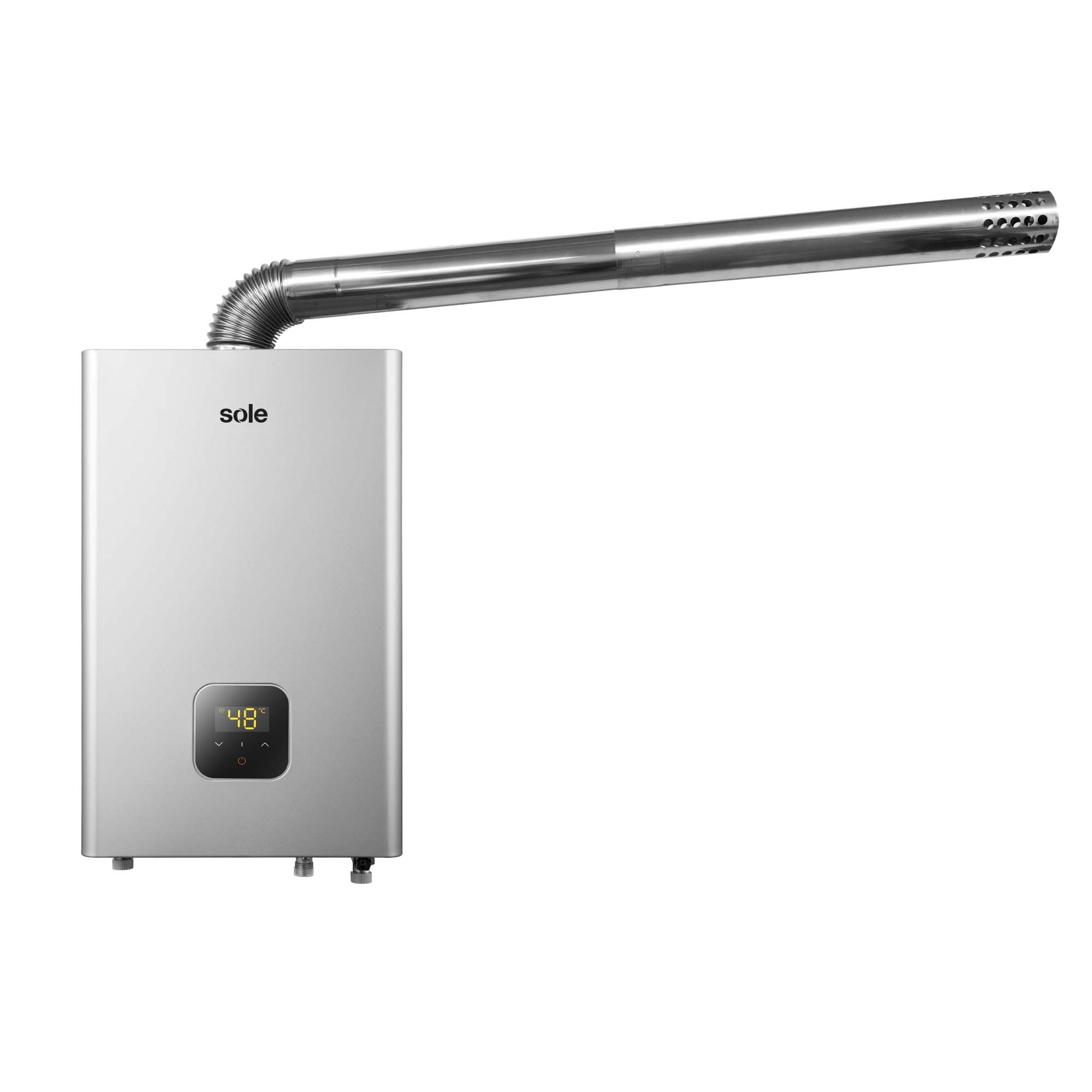 Imagen 2 del producto Calentador instantáneo Sole GLP 20 litros, tiro forzado digital, alta seguridad, 220V, gris