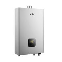Calentador instantáneo Sole GLP 20 litros, tiro forzado digital, alta seguridad, 220V, gris