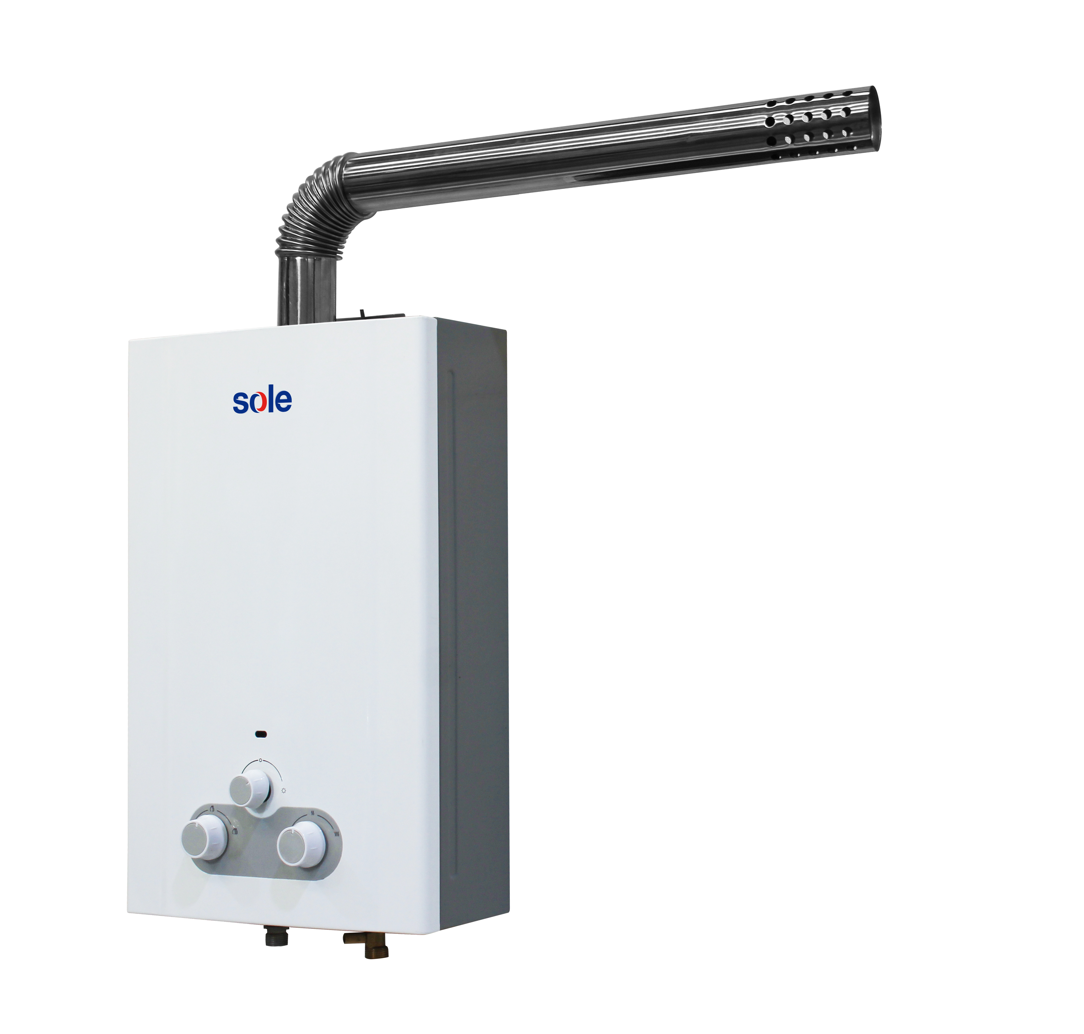 Imagen 2 del producto Calentador instantáneo Sole GN 10 litros, tiro forzado, ultra baja presión, 6 sistemas de seguridad, 220V, gris