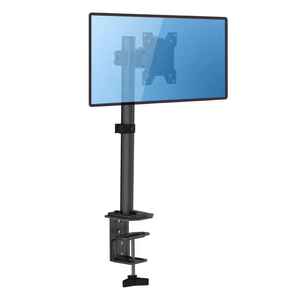 Rack monitor Expo Rack EB1732, soporte escritorio 13"-32", VESA 75/100, giro 90°, rotación 360°, inclinación ±60°, 8kg, negro