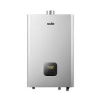 Calentador instantáneo Sole GN 14 litros, tiro forzado digital, termostático, alta seguridad, 220V, gris