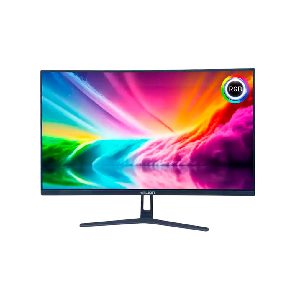 Monitor gamer Halion HG2725QC 27" curvo VA, 2K QHD, 165Hz, 1ms, FreeSync, negro