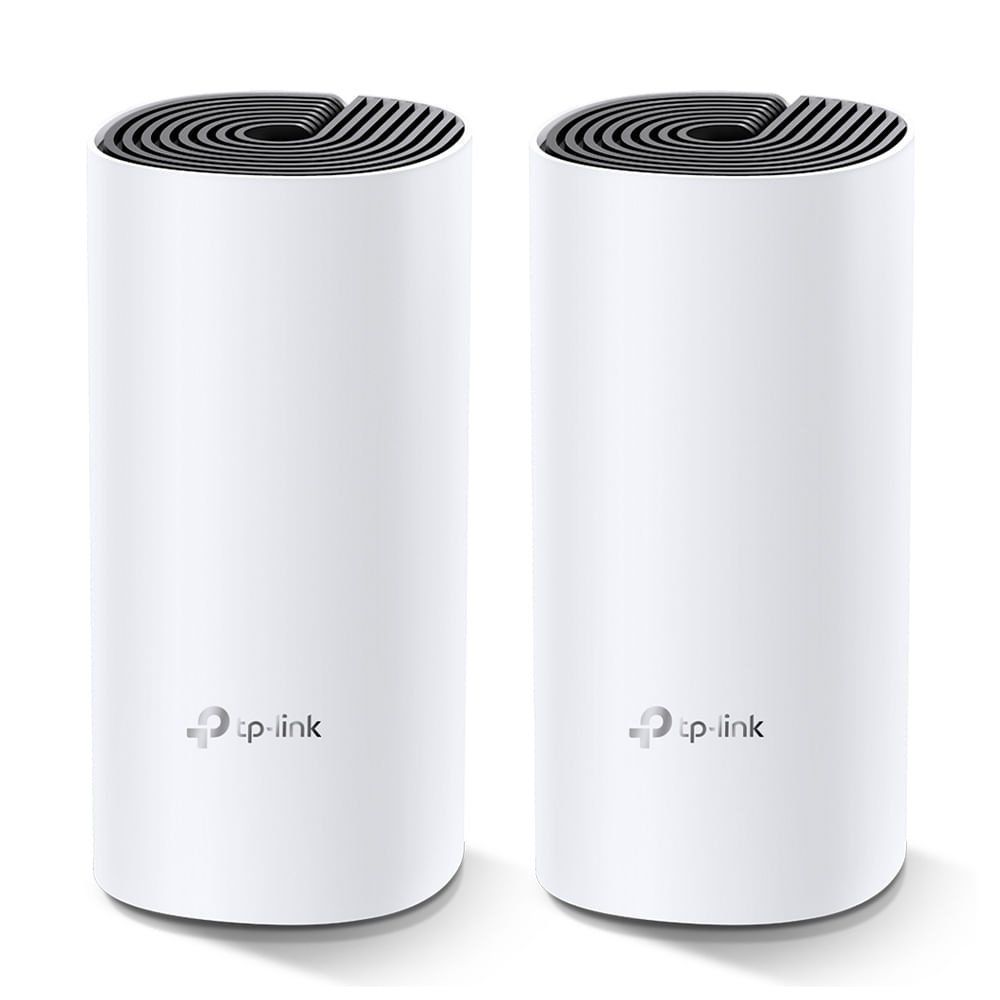 Imagen 1 del producto Sistema Mesh TP-Link Deco M4-2 AC1200 2 Pack, cobertura total, doble banda, router y AP, 2 puertos LAN, antenas internas, blanco