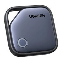 Rastreador Ugreen CM816 bluetooth con alarma, compatible con Apple Find My, negro