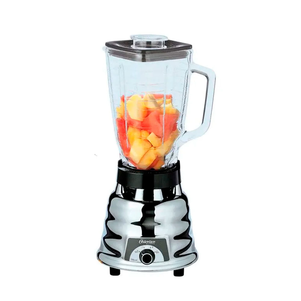 Licuadora Oster 0250, 1.25  litros, 600 W, 2 velocidades, vaso de vidrio, All-Metal Drive®, cromado