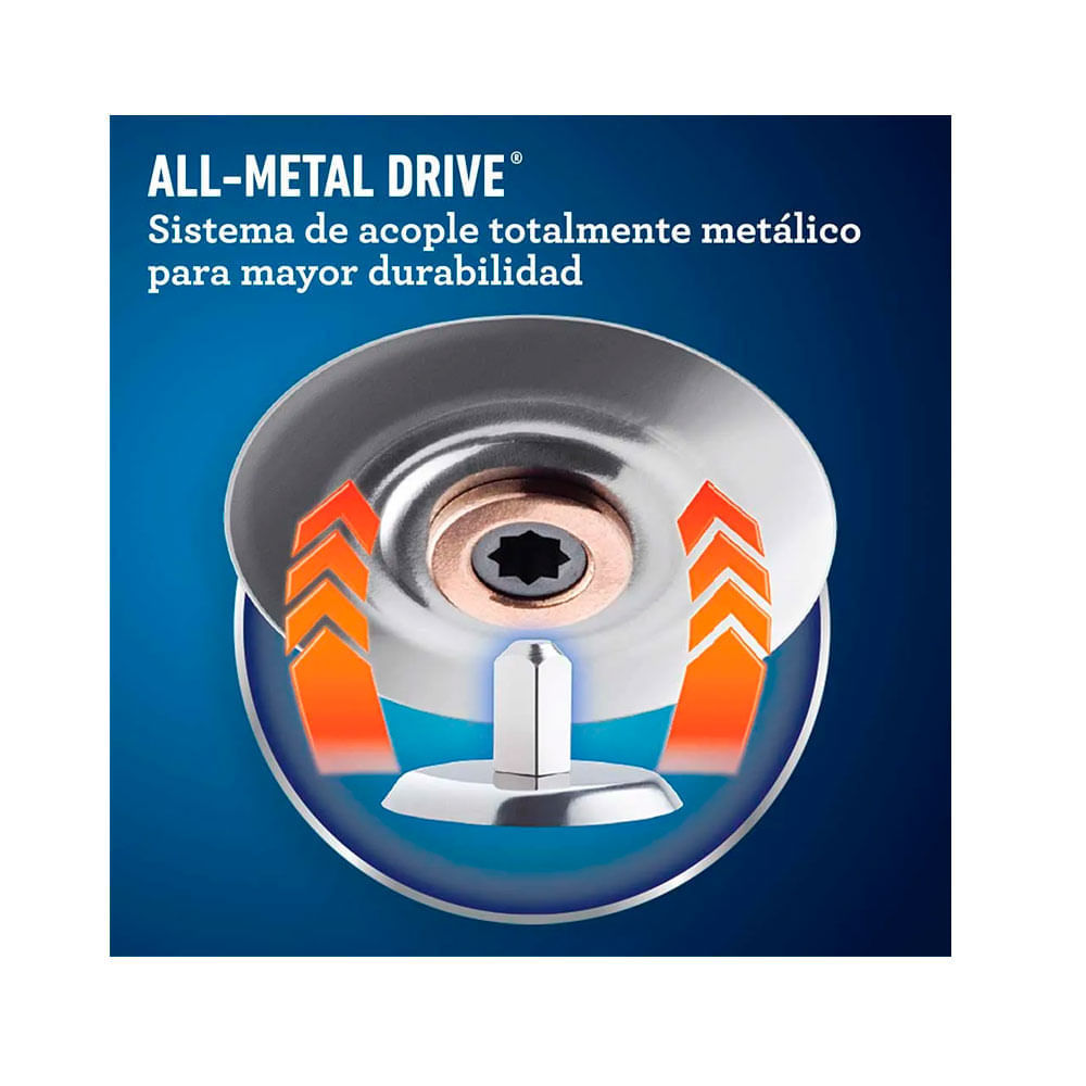 Imagen 2 del producto Licuadora Oster 0250, 1.25  litros, 600 W, 2 velocidades, vaso de vidrio, All-Metal Drive®, cromado