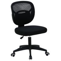 Silla Komsum Infantil, ergonómica y cómoda, soporta 50kg, ruedas giratorias, negro