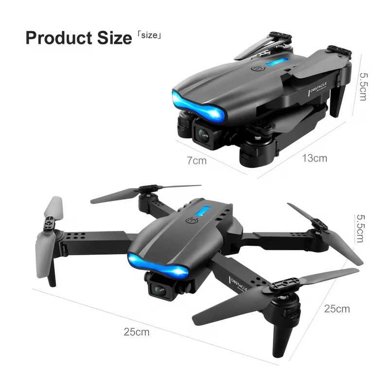 Imagen 2 del producto Dron UHD Dual Cámara 4K con GPS, retorno automático, control móvil y estuche, 15 min vuelo, negro