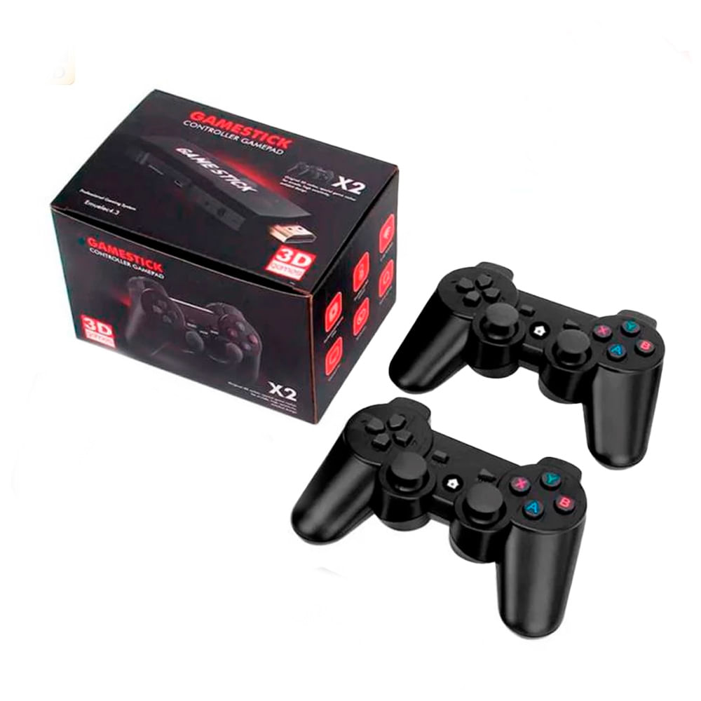 Consola Retro Game Stick X2 Plus 4K 64 GB, PS1, PSP, N64, +30000 juegos con mandos recargables