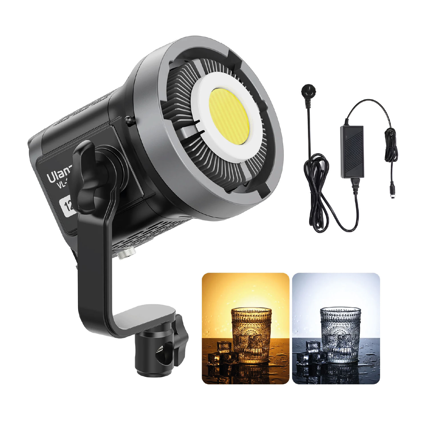 Imagen 2 del producto Luz LED Ulanzi VL120W, 120W bicolor, Bowens, CRI>95, control remoto y efectos
