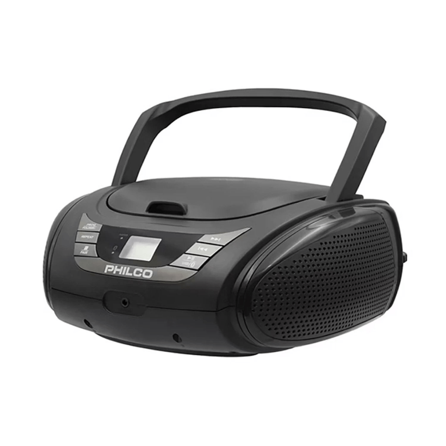 Radio Boombox Philco PJB2120BT-BK, bluetooth, CD, FM, USB, portátil y versátil, negro