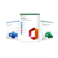 Suite Completa office 2024 - Office 2024 Home and Business - Project Pro 2024 - Visio Pro 2024, Permanente, 1 PC