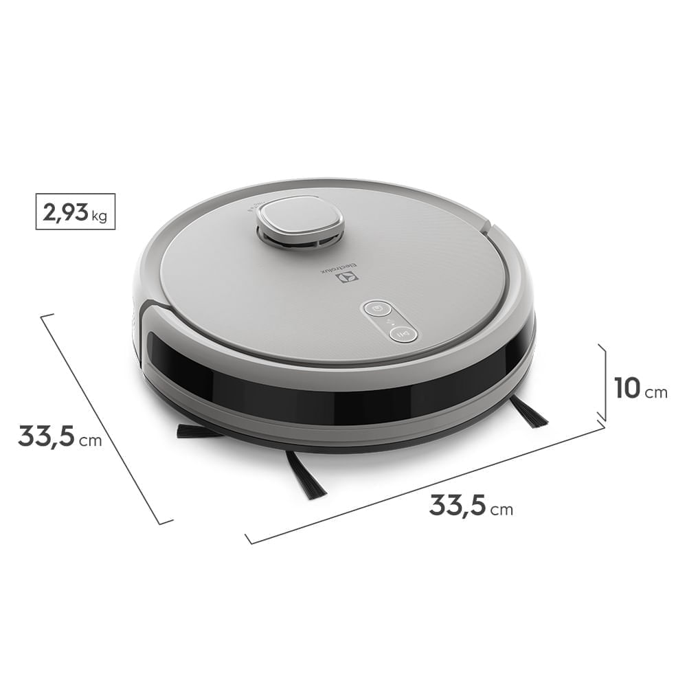 Imagen 2 del producto Aspiradora robot 4 en 1 Electrolux ERB62, Wi-Fi, mapeo láser, aspira, barre, trapea y control app